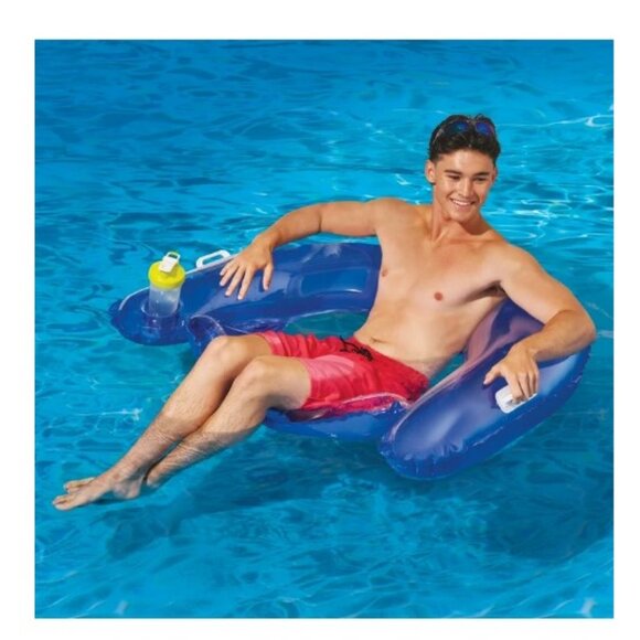 Bluescape Inflatable Blue Pool Float, 14 Years and Up, Unisex - Picture 3 of 8